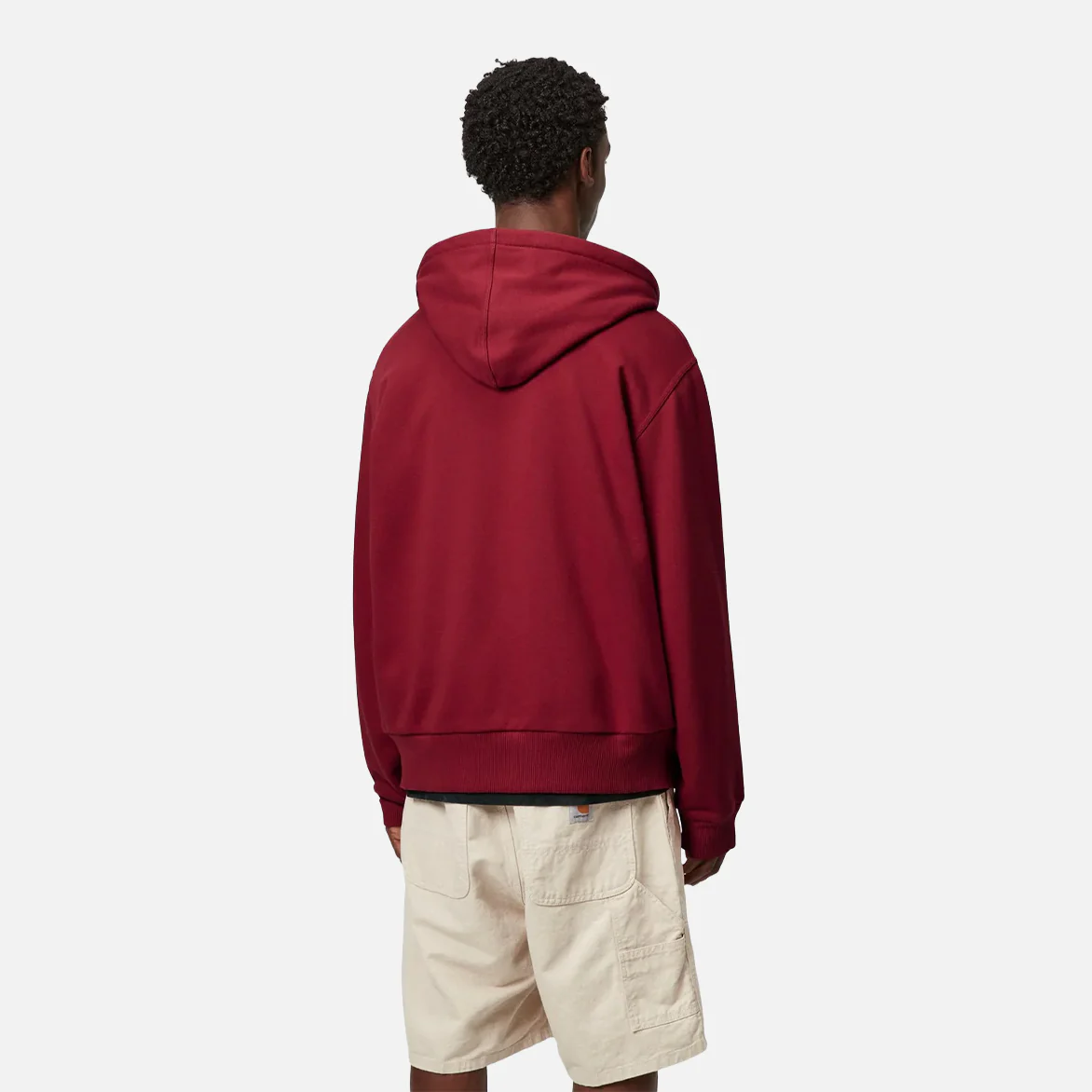 ACTIVE SWEAT JACKET - SCARLET / STONE WASHED - Image 4