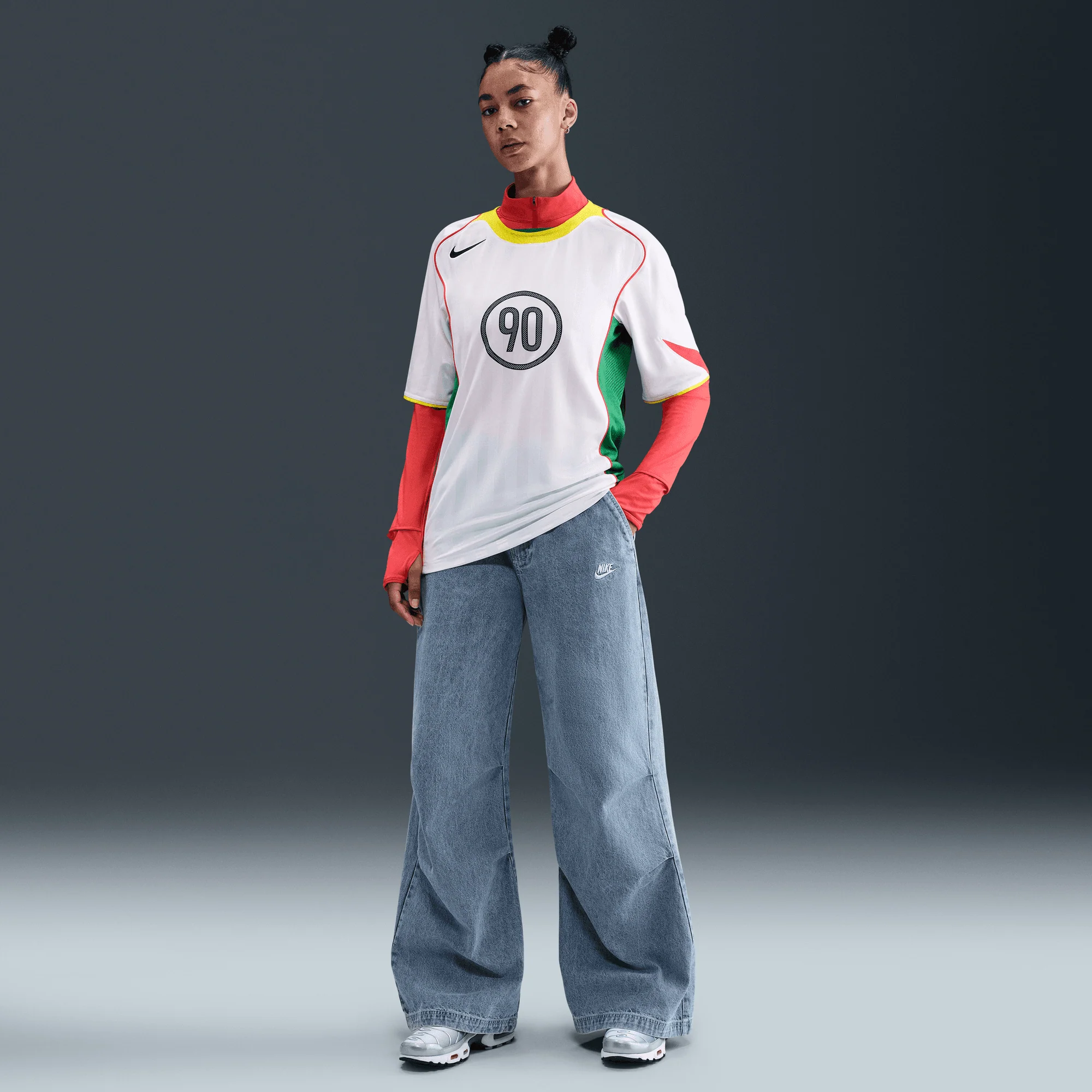 TOTAL 90 DRI-FIT SOCCER JERSEY - WHITE / OPTI YELLOW - Image 8