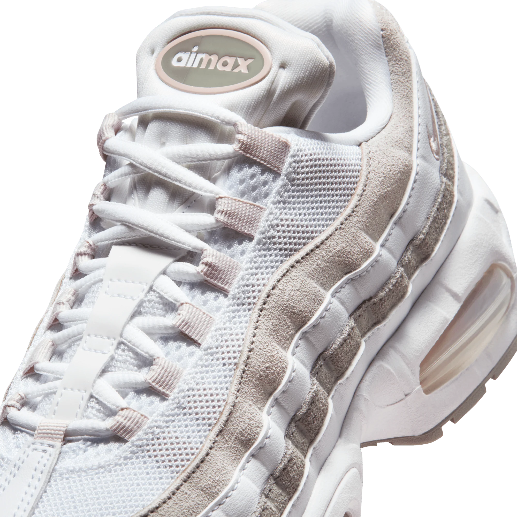 WMNS AIR MAX 95 OG - WHITE / SILT RED - Image 7