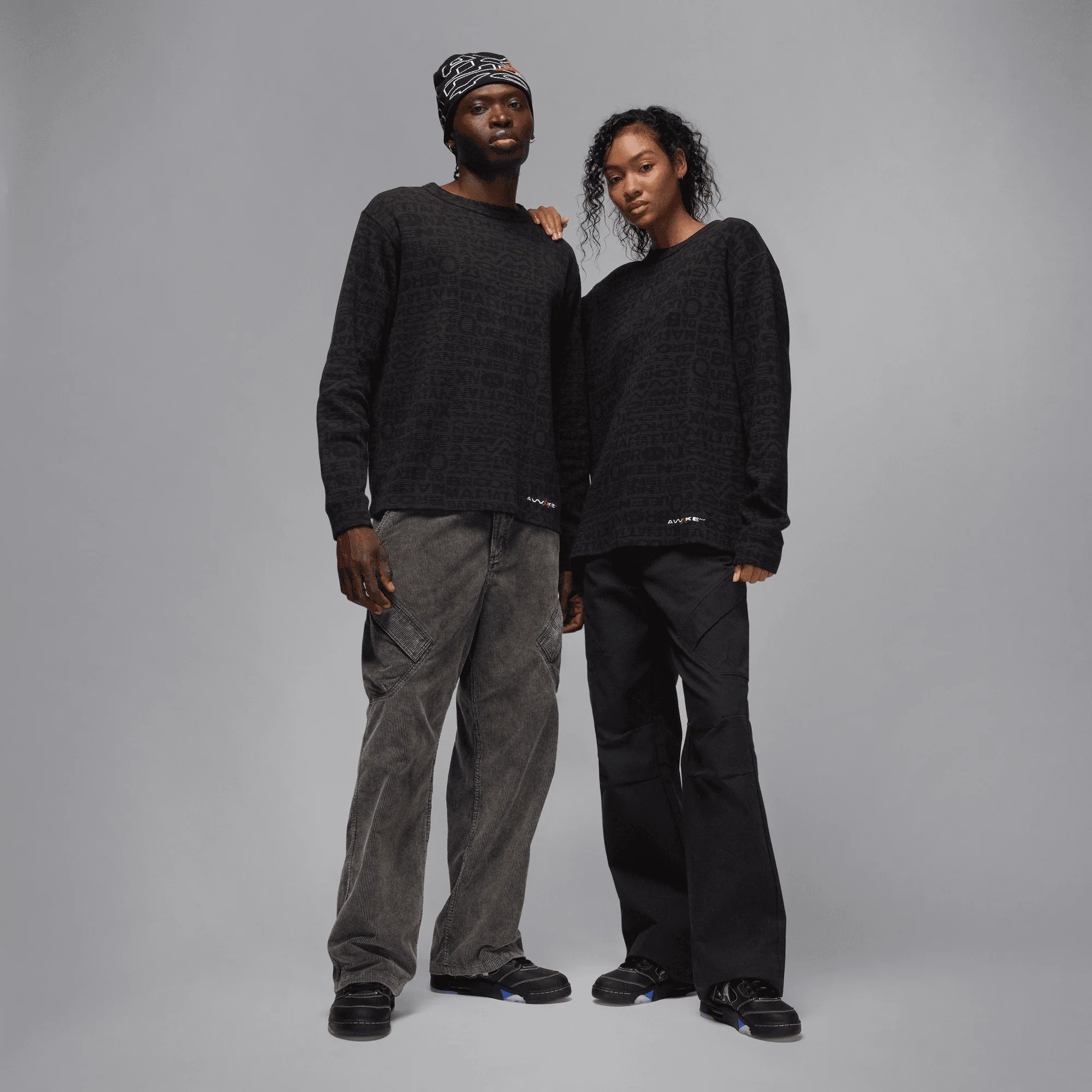 AWAKE NY X JORDAN THERMAL L/S CREW "BORO" - BLACK - Image 6