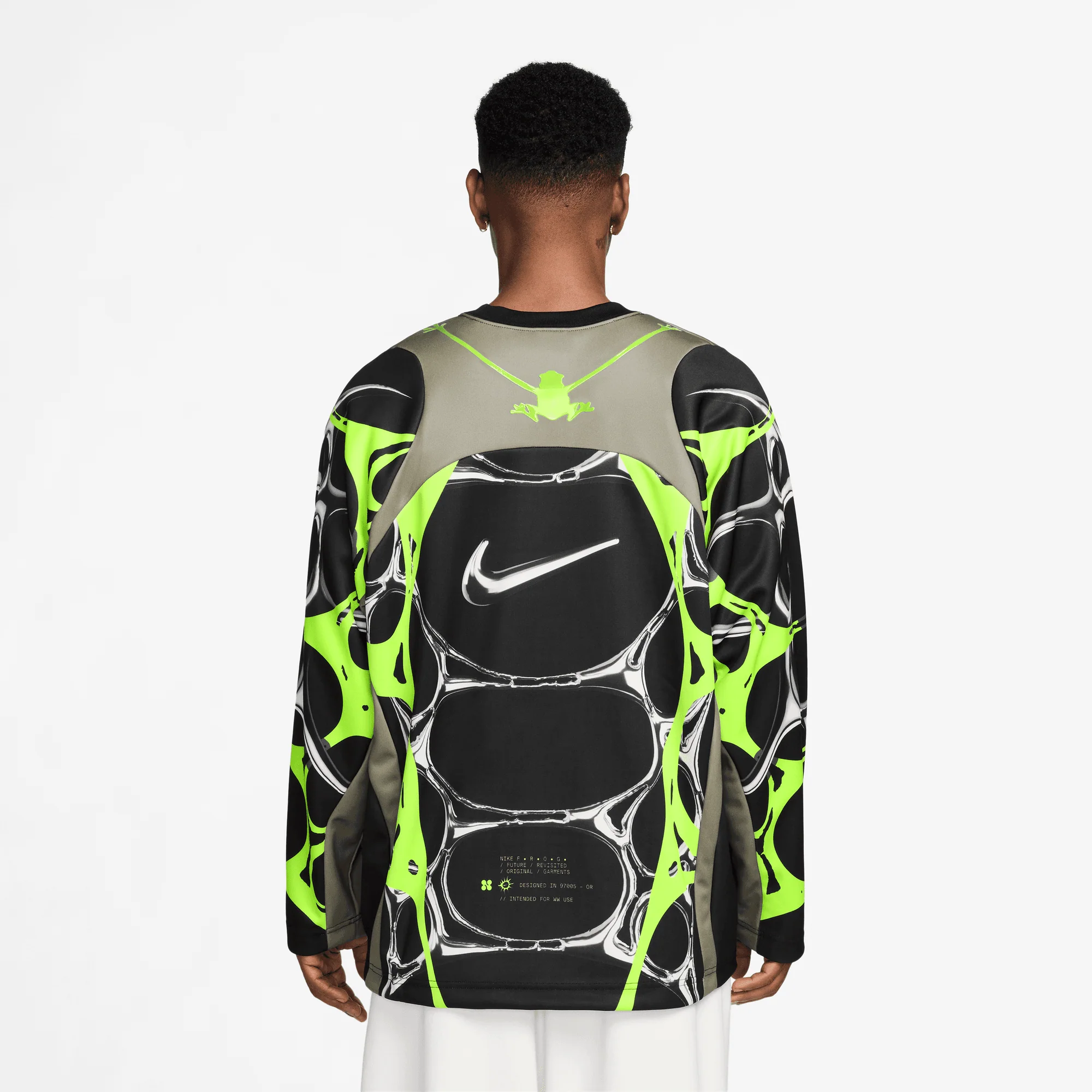 PROJECT F.R.O.G JELLY CAGE JERSEY - BLACK / VOLT ICE - Image 2