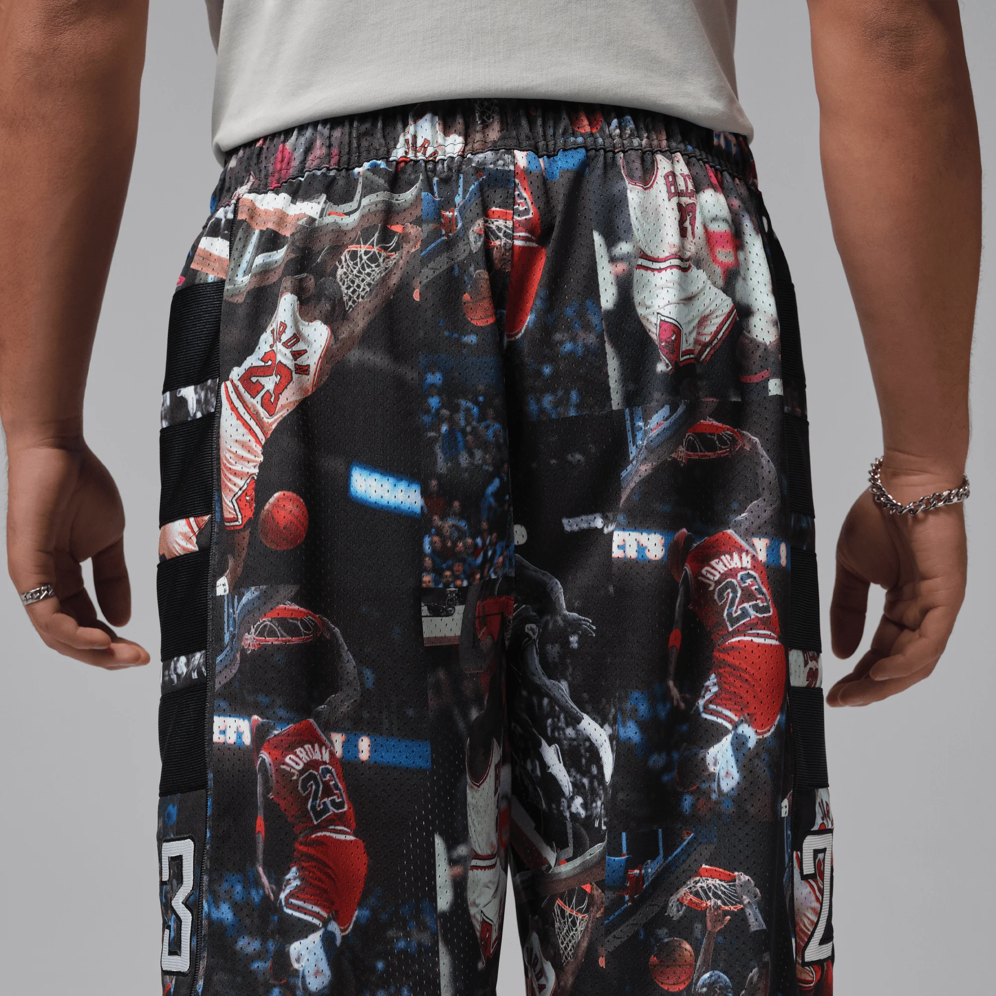 JORDAN FLIGHT PRINTED CAT SCRATCH SHORTS - BLACK / MULTI - Image 3