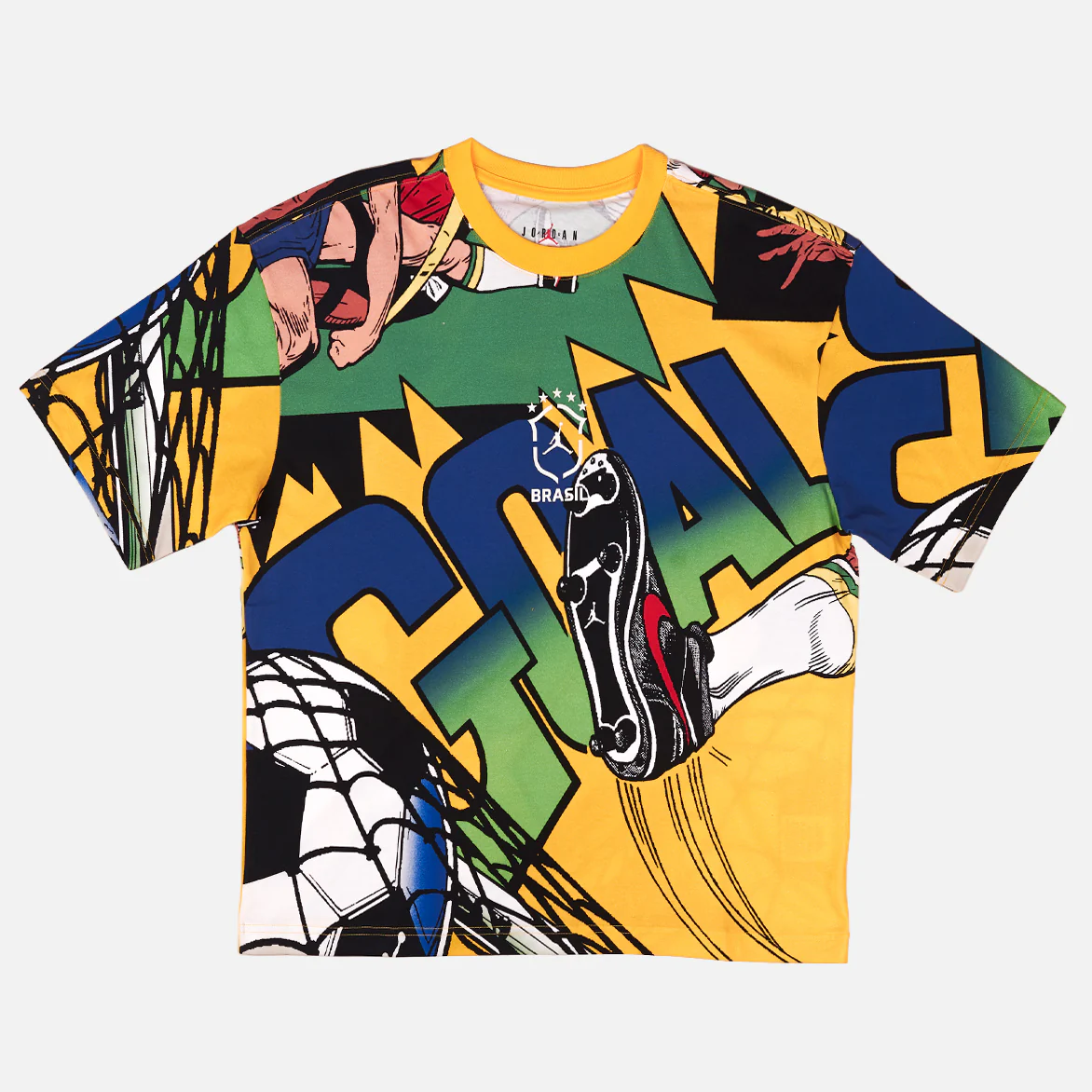 JORDAN ESSENTIALS BRASIL BOXY TEE - VARSITY MAIZE - Image 3