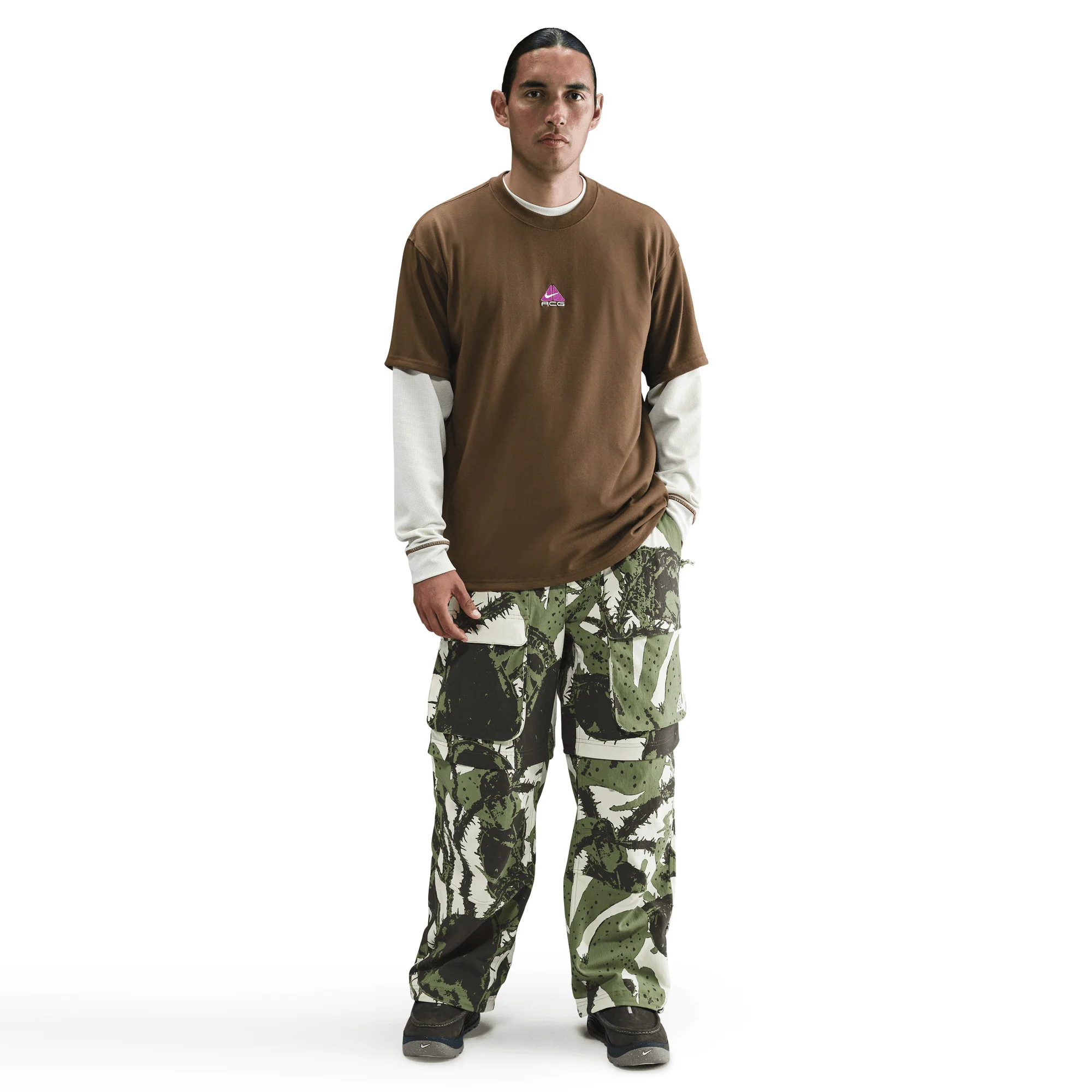 ACG SMITH SUMMIT MENS ZIP CARGO PANTS - LIGHT KHAKI / MOSSWOOD BROWN - Image 6