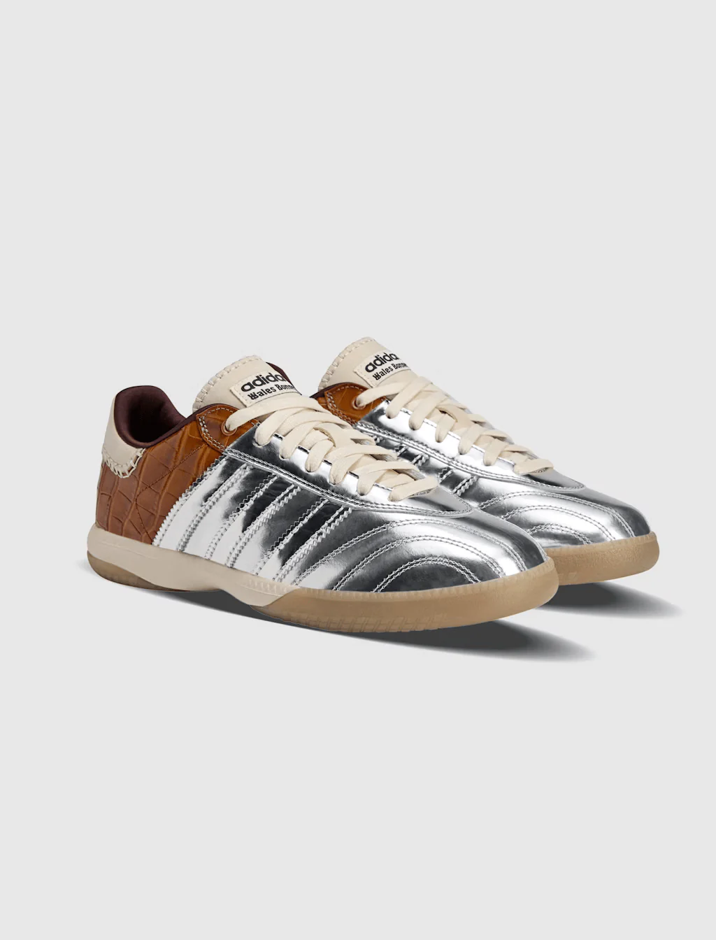 WALES BONNER X ADIDAS MILLENNIUM SAMBA - SILVER METALLIC / EASY YELLOW - Image 2