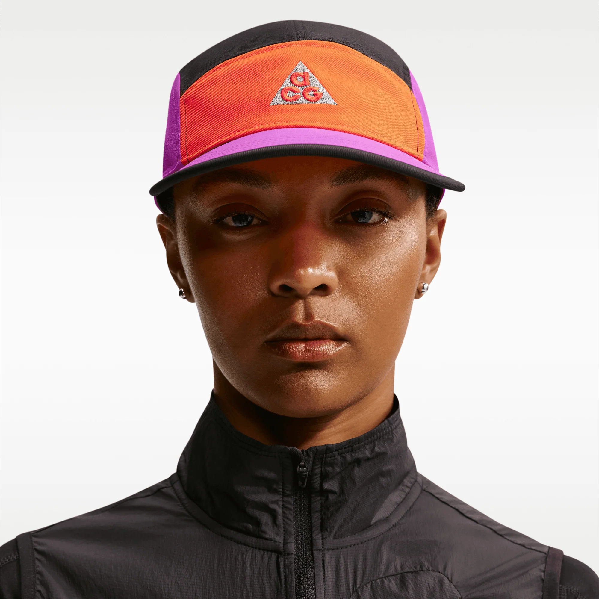 ACG UNSTRUCTURED CAP - SAFETY ORANGE / VIVID PURPLE / BLACK - Image 5