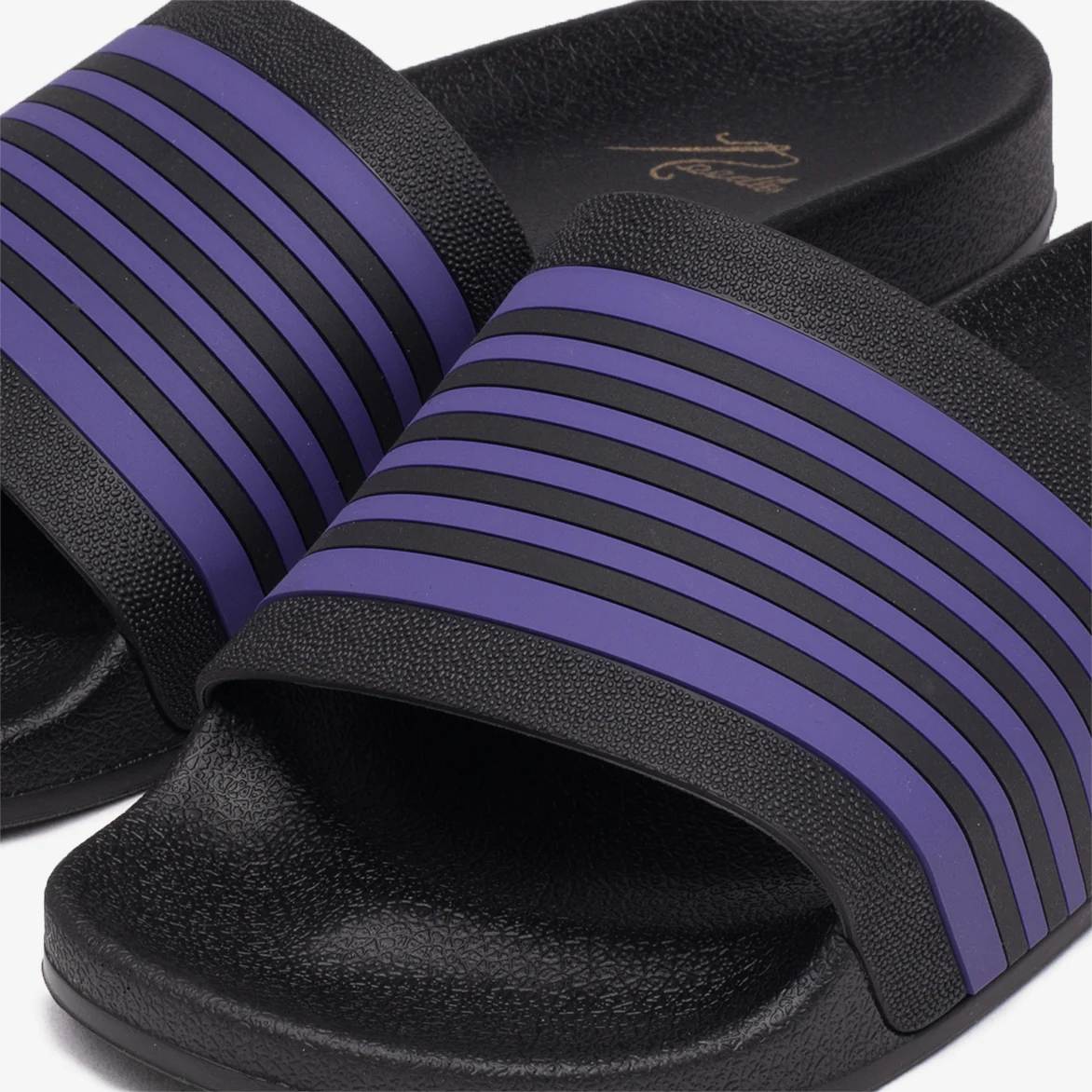 TRACK LINE SHOWER SANDALS - BLACK / PURPLE - Image 5