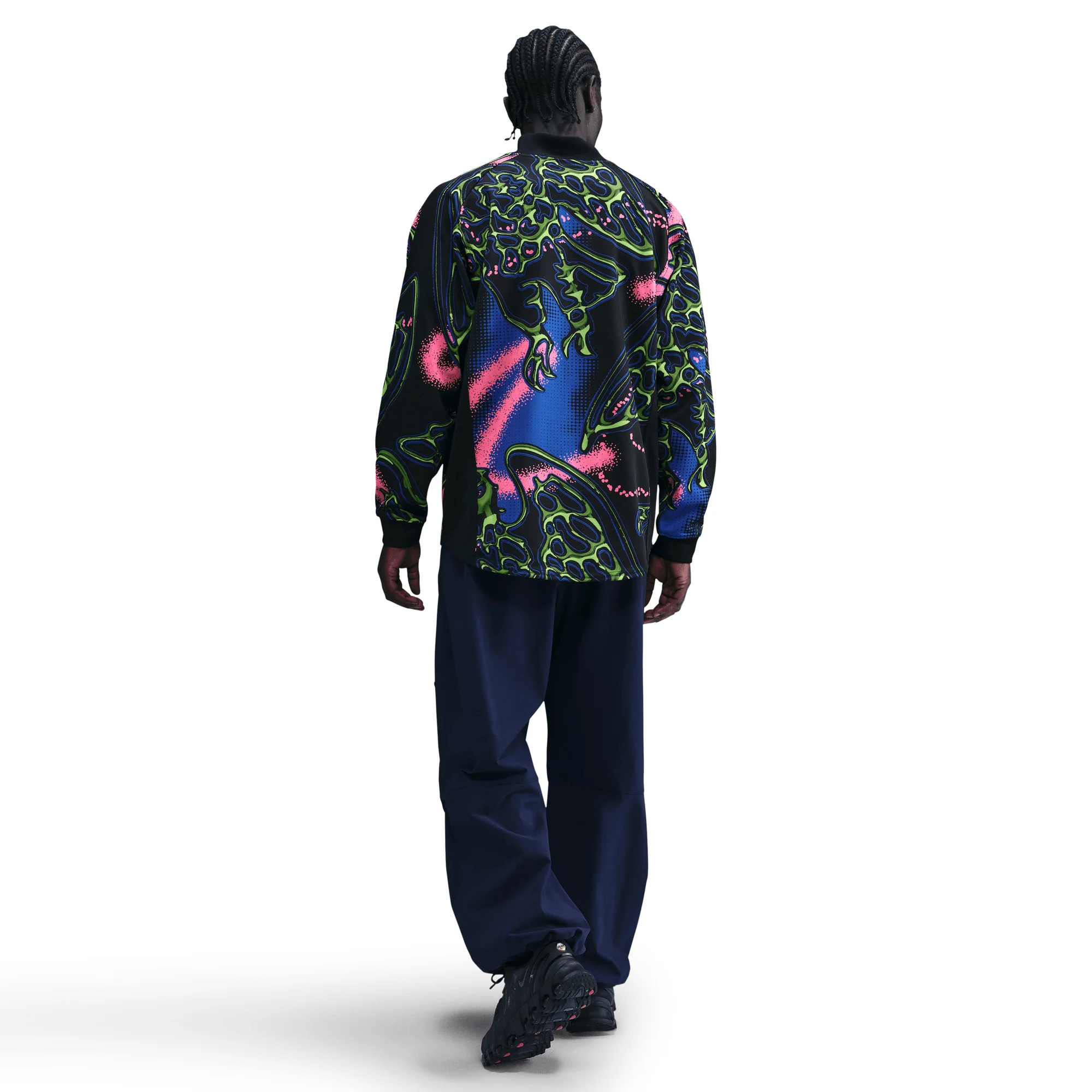 NIGERIA NATIONAL TEAM GOALKEEPER JERSEY LOOSE FIT - BLACK / HYPER PINK - Image 4