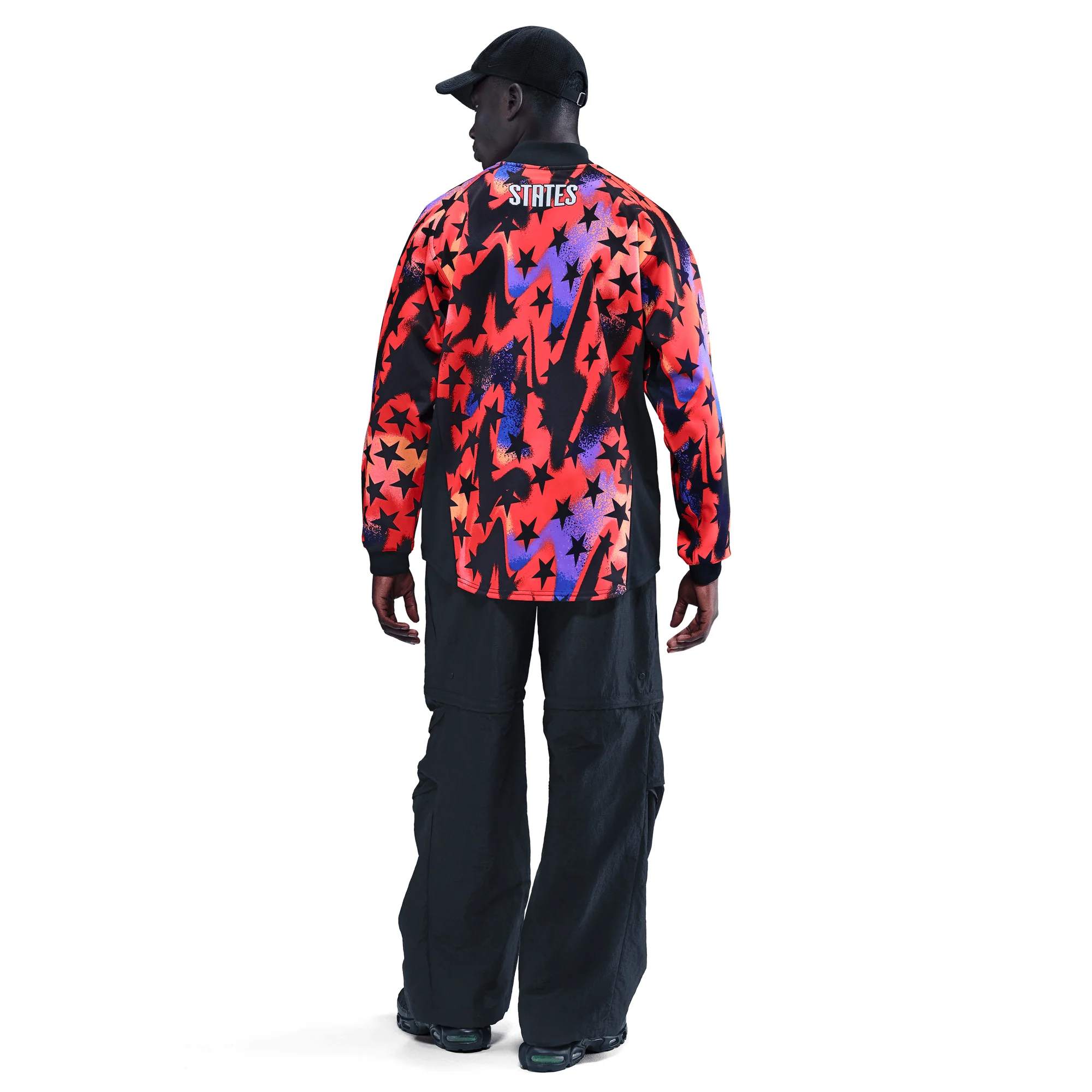 USA NATIONAL TEAM GOALKEEPER JERSEY LOOSE FIT - BLACK / BRIGHT CRIMSON - Image 5