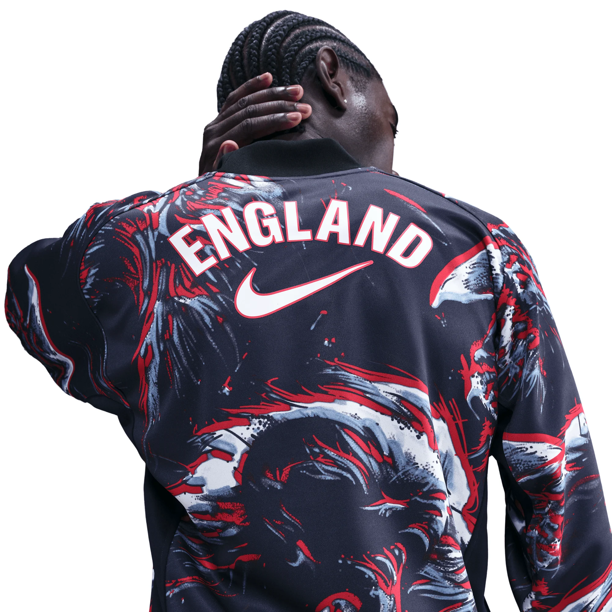 ENGLAND NATIONAL TEAM GOALKEEPER JERSEY LOOSE FIT - BLACK / OBSIDIAN - Image 2