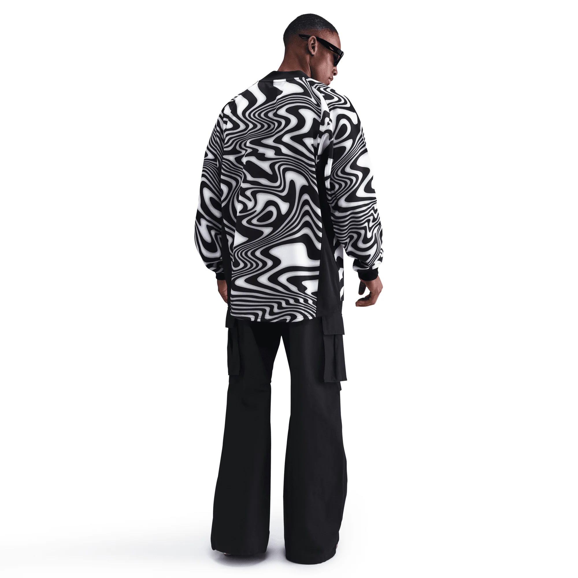 BRAZIL NATIONAL TEAM GOALKEEPER JERSEY LOOSE FIT - BLACK / WHITE - Image 4