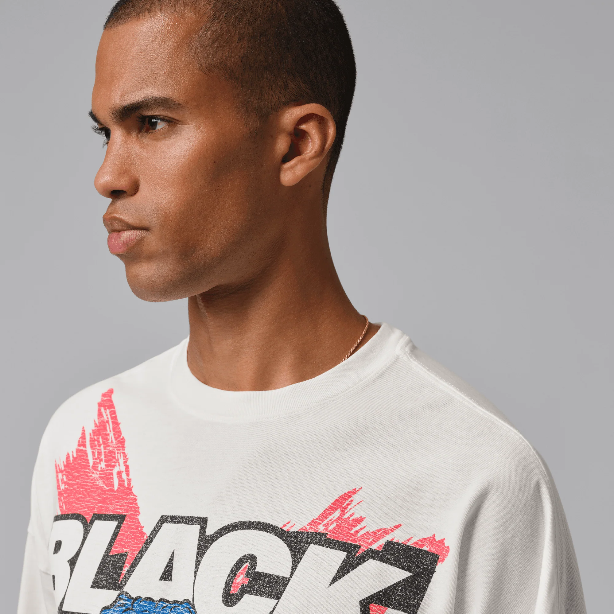 MJ BLACK CAT L/S TEE - IVORY - Image 3