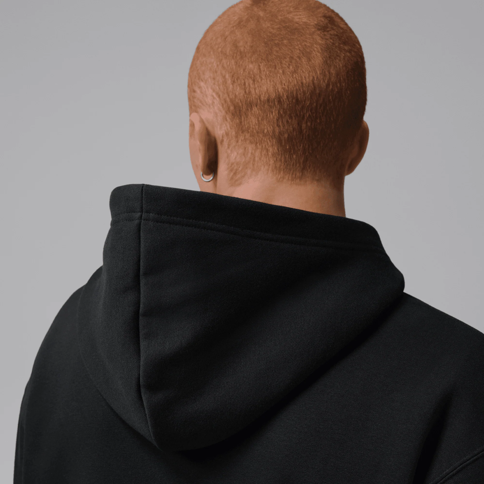 JORDAN BROOKLYN FLEECE HOODIE - BLACK - Image 6