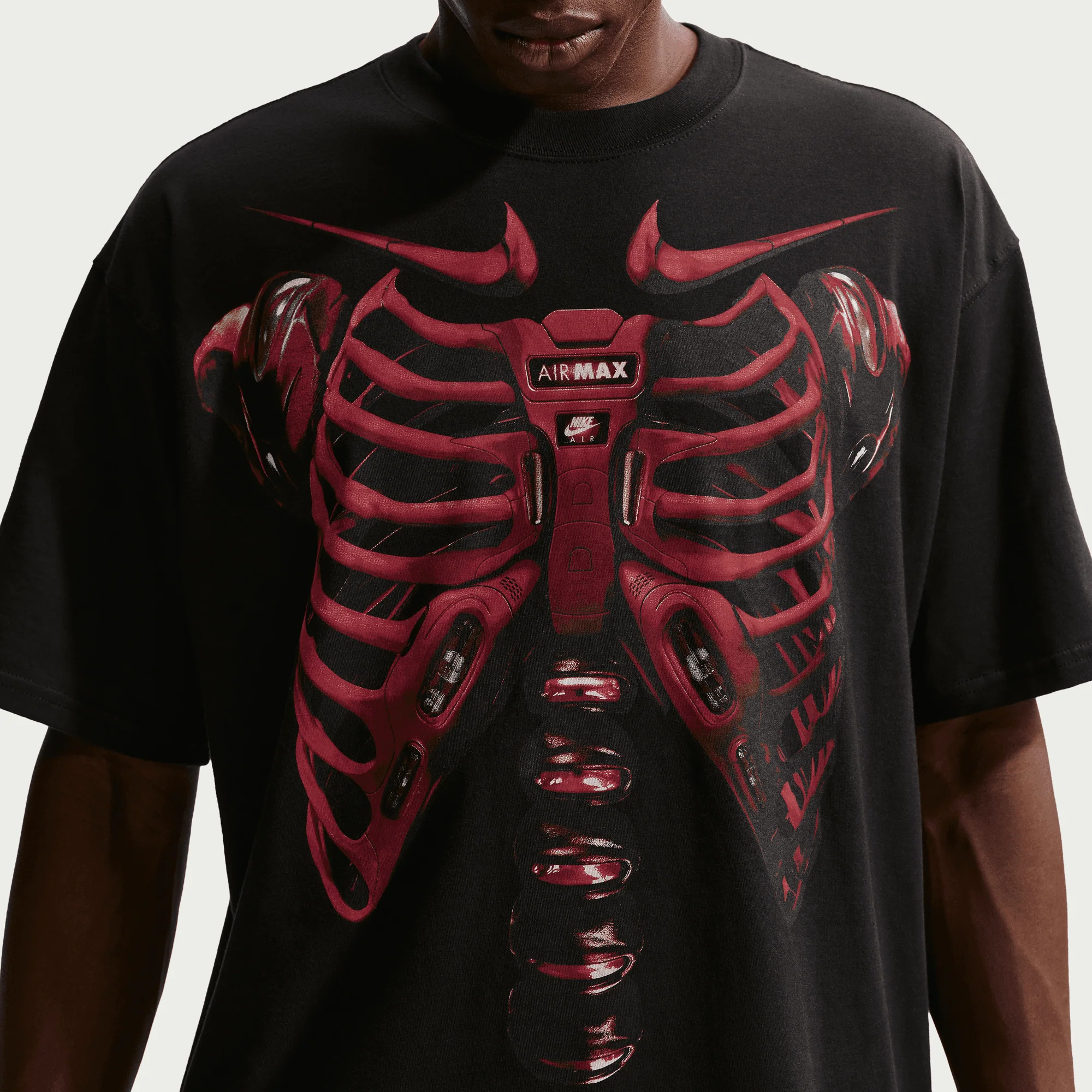 MAX90 X-RAY TEE - BLACK / TEAM CRIMSON - Image 2
