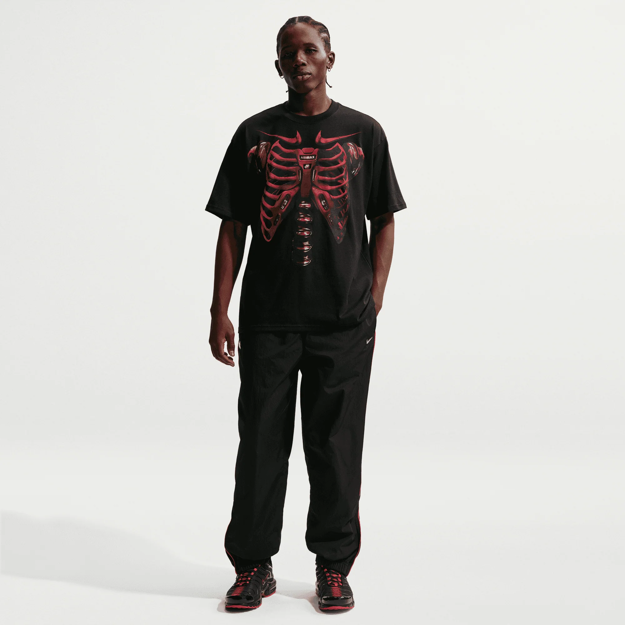 MAX90 X-RAY TEE - BLACK / TEAM CRIMSON - Image 4