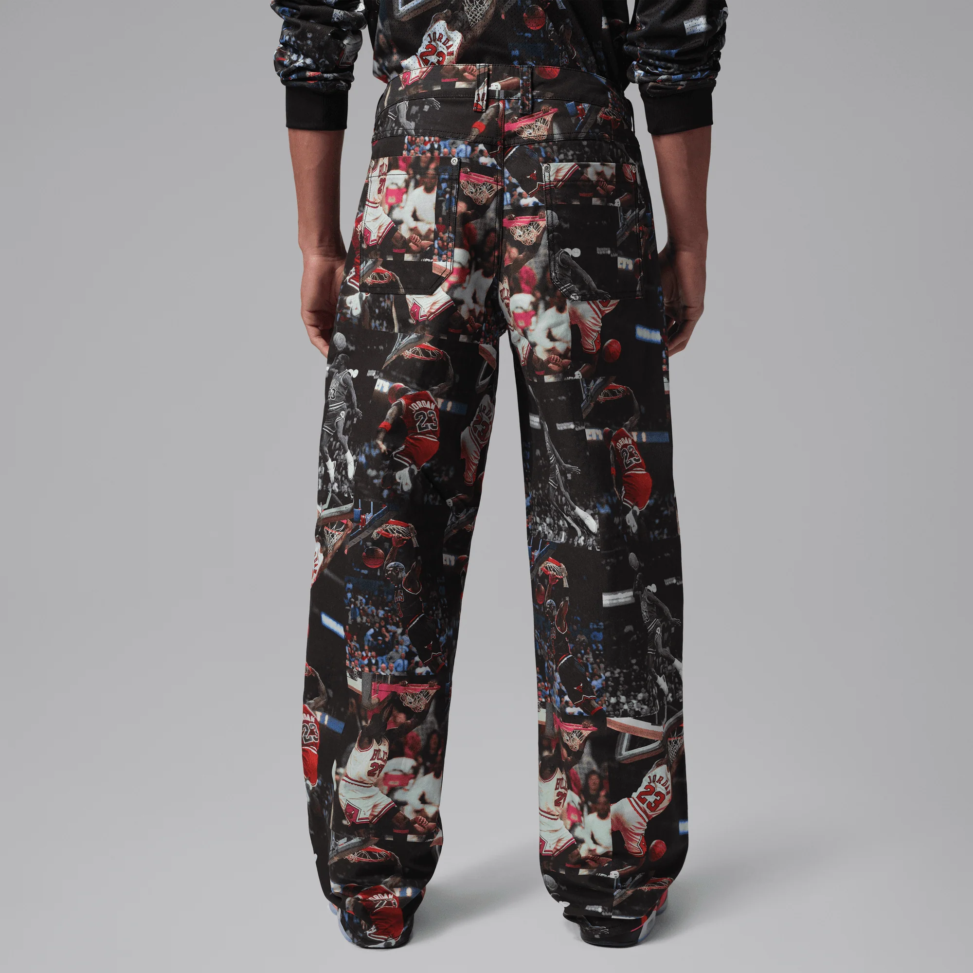 JORDAN FLIGHT WOVEN PANTS - BLACK / MULTI - Image 2