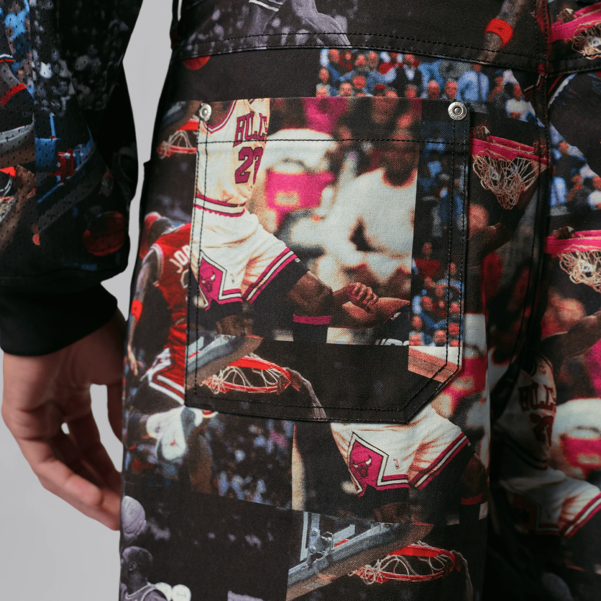 JORDAN FLIGHT WOVEN PANTS - BLACK / MULTI - Image 4