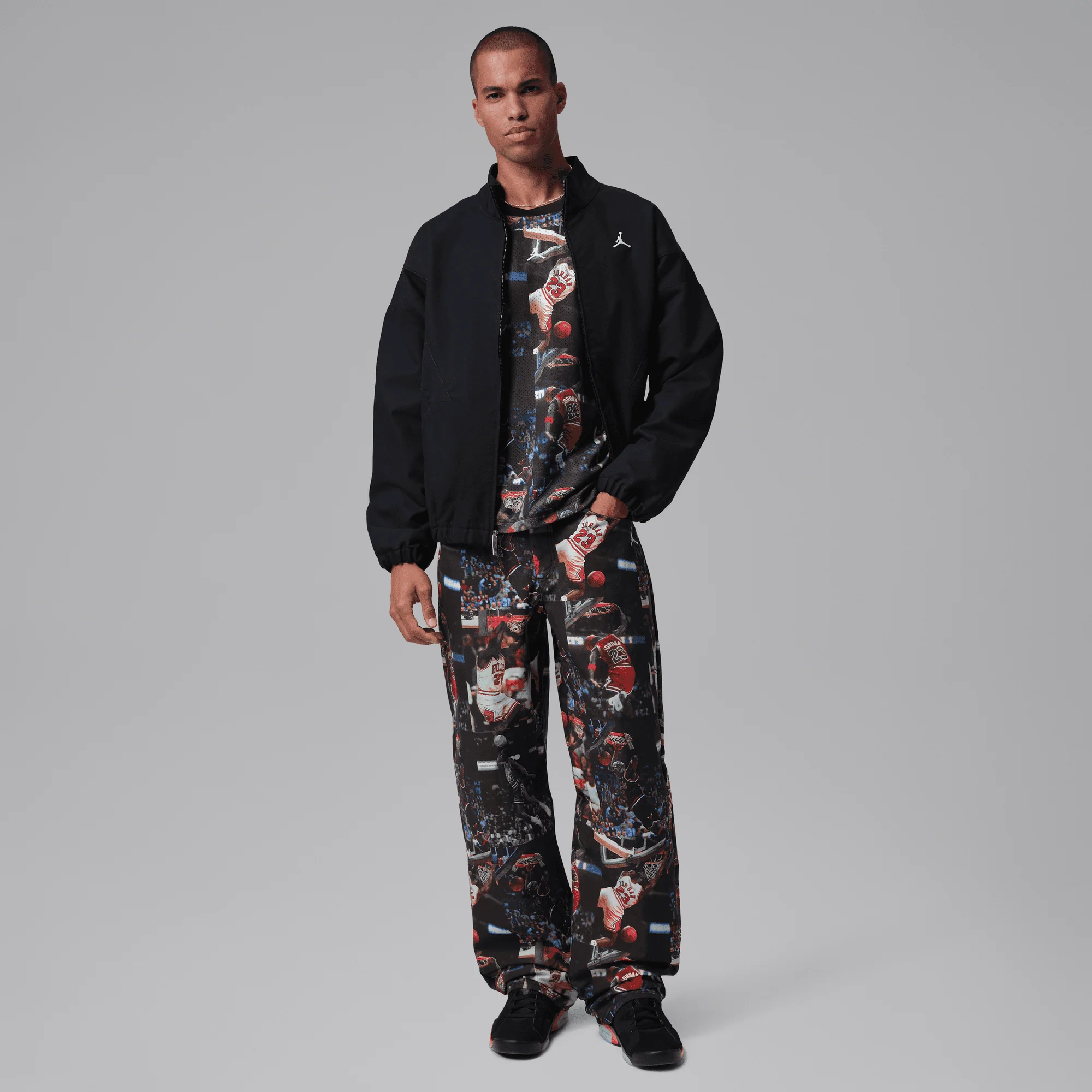 JORDAN FLIGHT WOVEN PANTS - BLACK / MULTI - Image 5