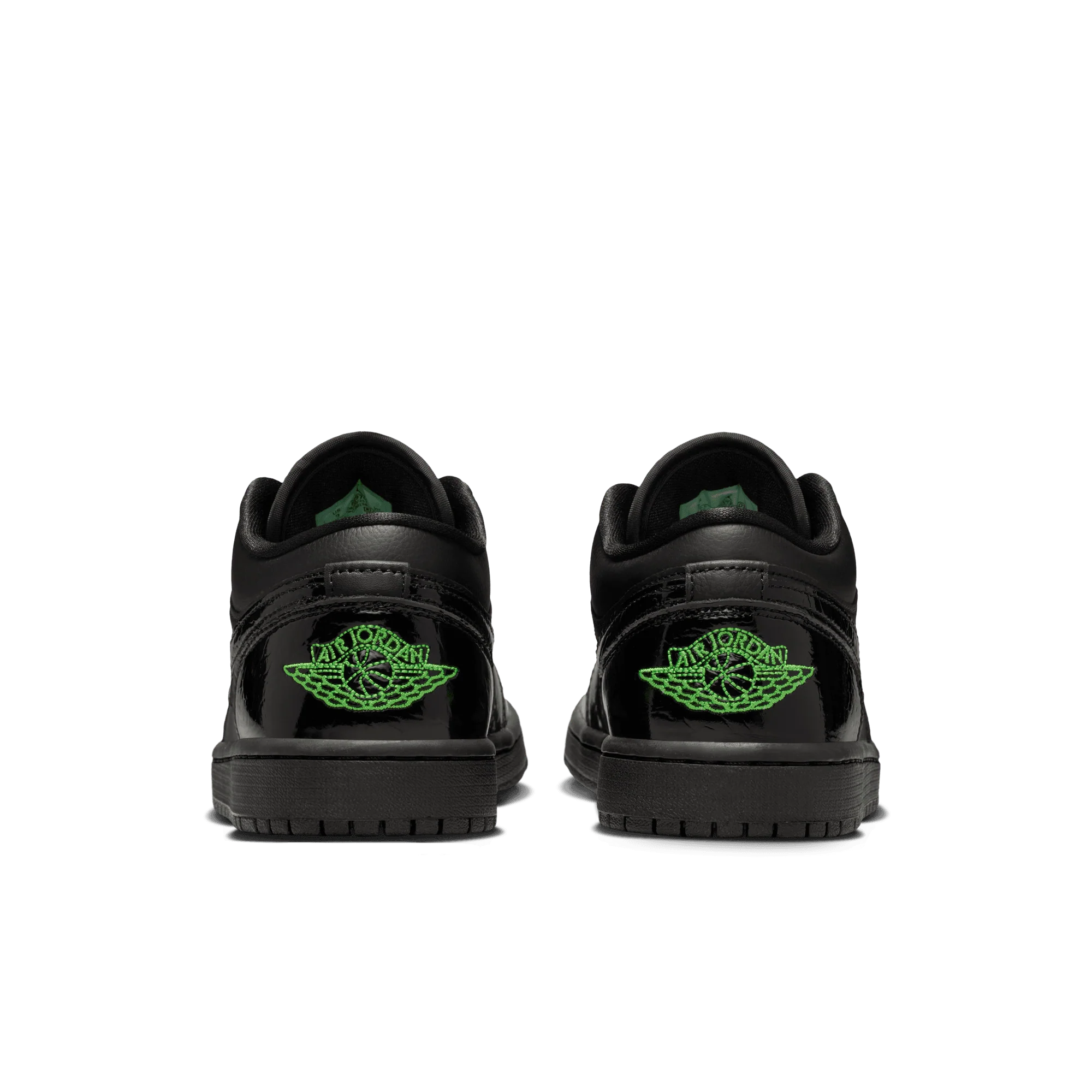 WMNS AIR JORDAN 1 LOW SE - BLACK / SCREAM GREEN - Image 4