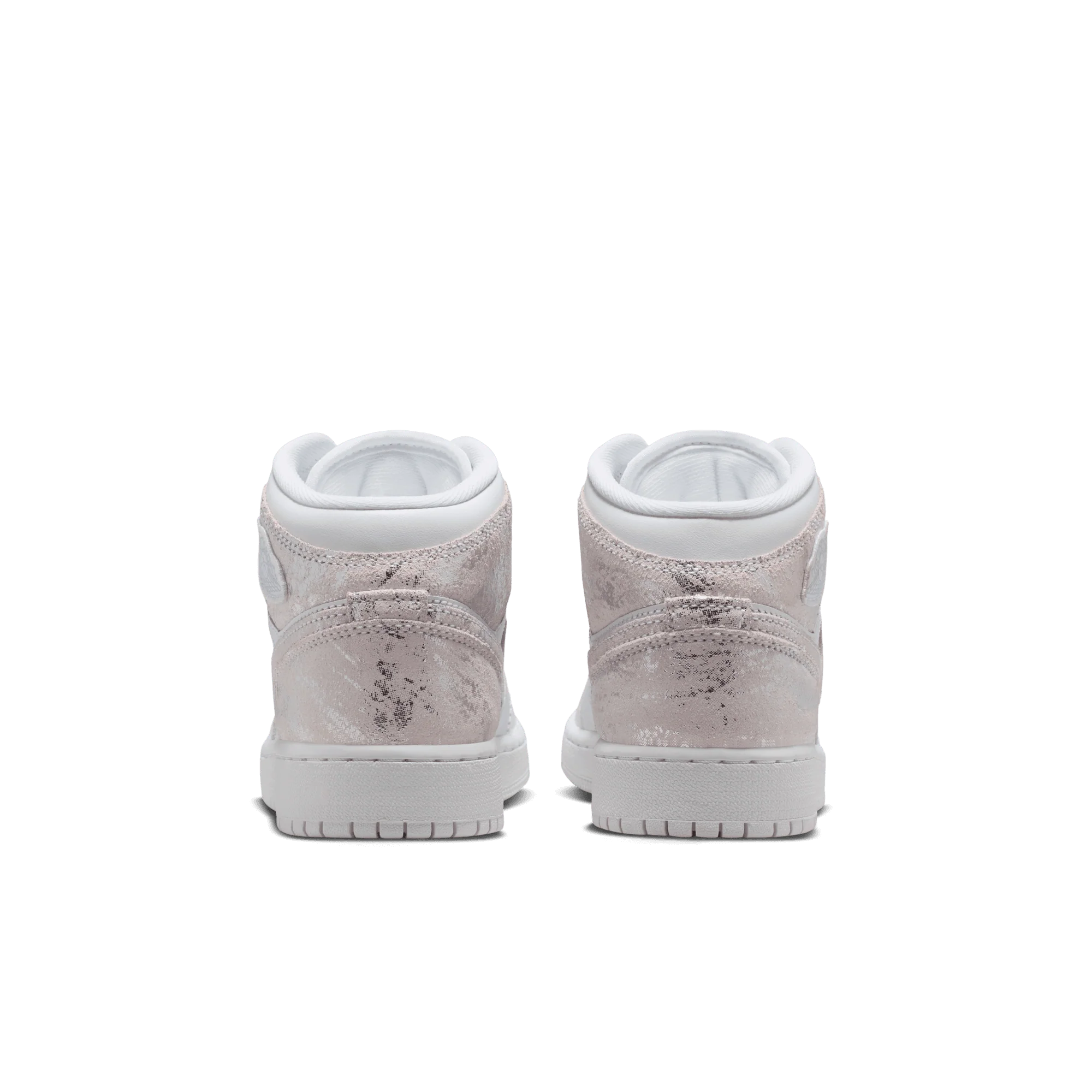 AIR JORDAN 1 MID SE (GS) - WHITE / FIELD SILVER - Image 4