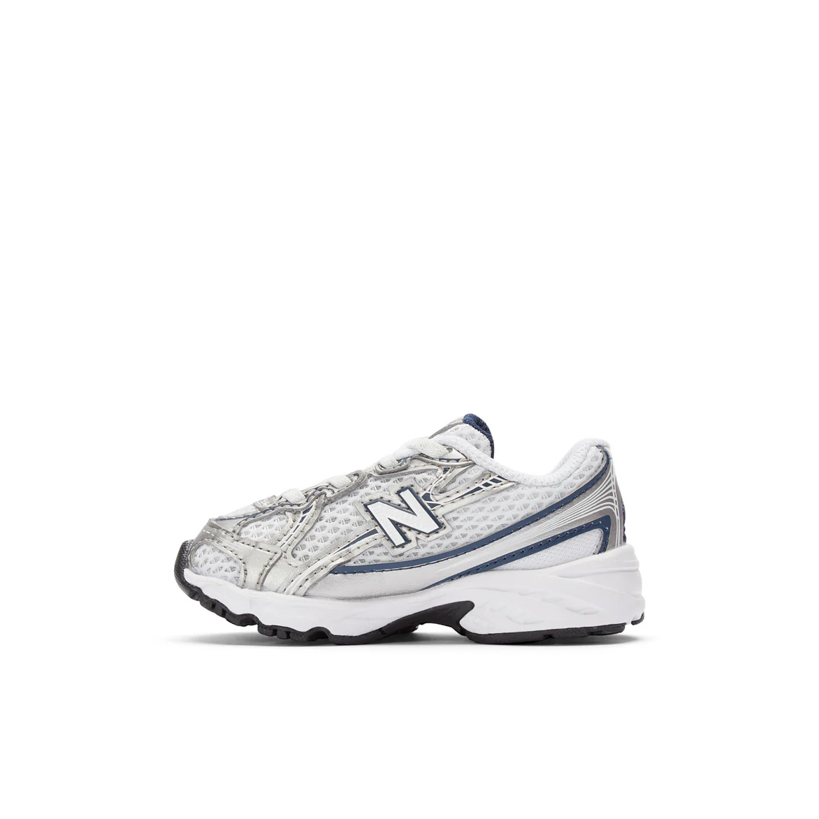 740 BUNGEE LACE (TD) - WHITE / NAVY - Image 3