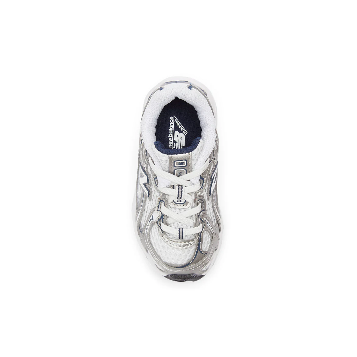 740 BUNGEE LACE (TD) - WHITE / NAVY - Image 4