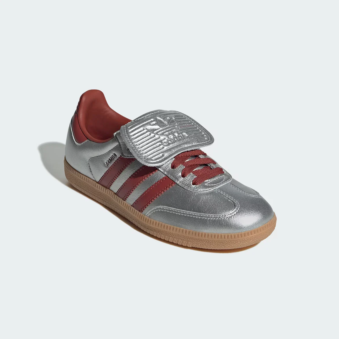 WMNS SAMBA LONG TONGUE - SILVER METALLIC / PRELOVED RUBY - Image 2