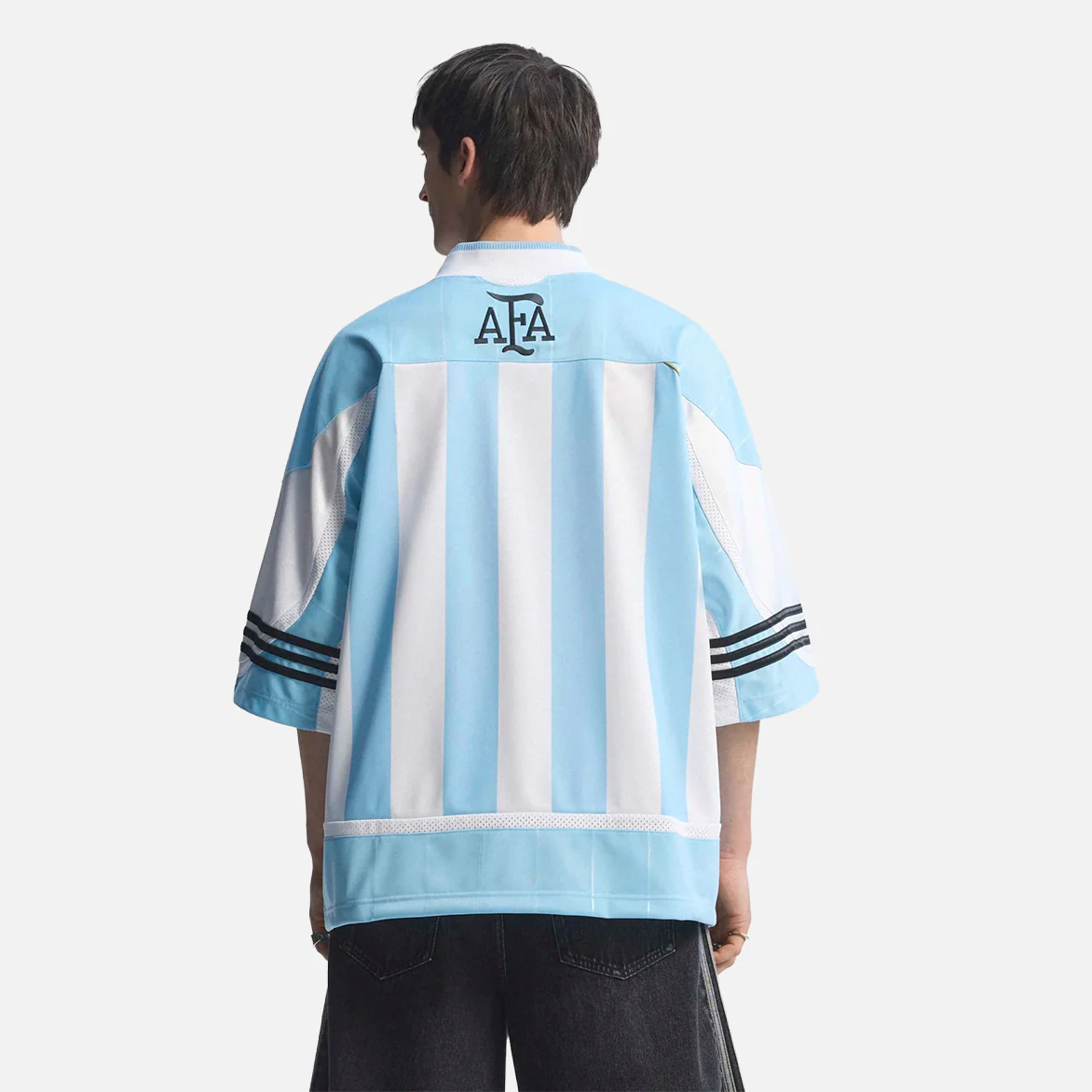BRINGBACK REMIXED ARGENTINA JERSEY - CLEAR BLUE / WHITE - Image 2