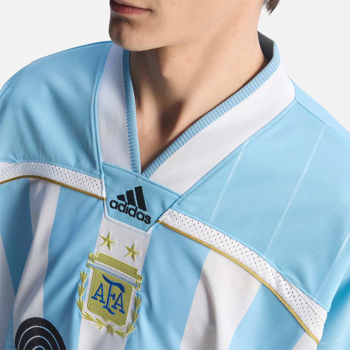 BRINGBACK REMIXED ARGENTINA JERSEY - CLEAR BLUE / WHITE - Image 3