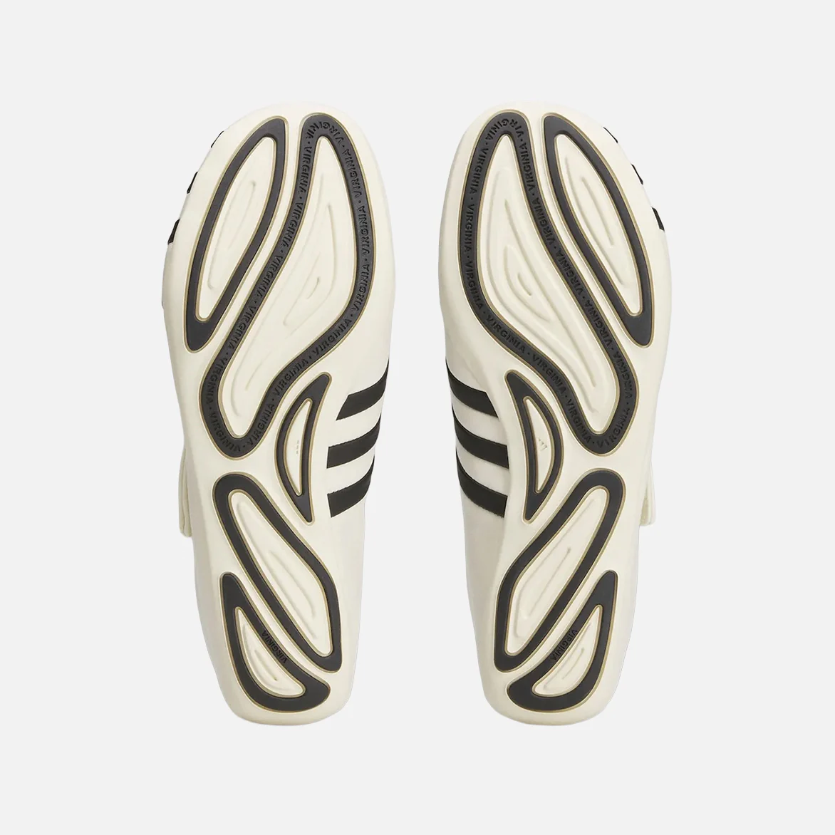 PHARRELL X ADIDAS VIRGINIA VARIO FLAT EARTHER "WHITE / BLACK" - Image 5