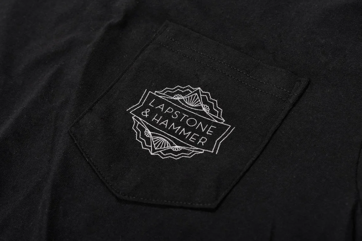 LAPSTONE LOGO POCKET TEE - BLACK - Image 3