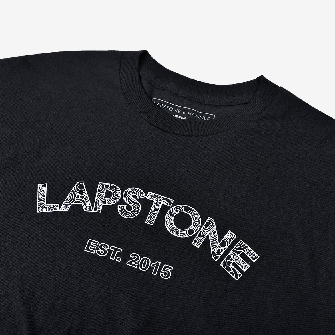 LAPSTONE ARCH DECO TEE - BLACK / WHITE - Image 3