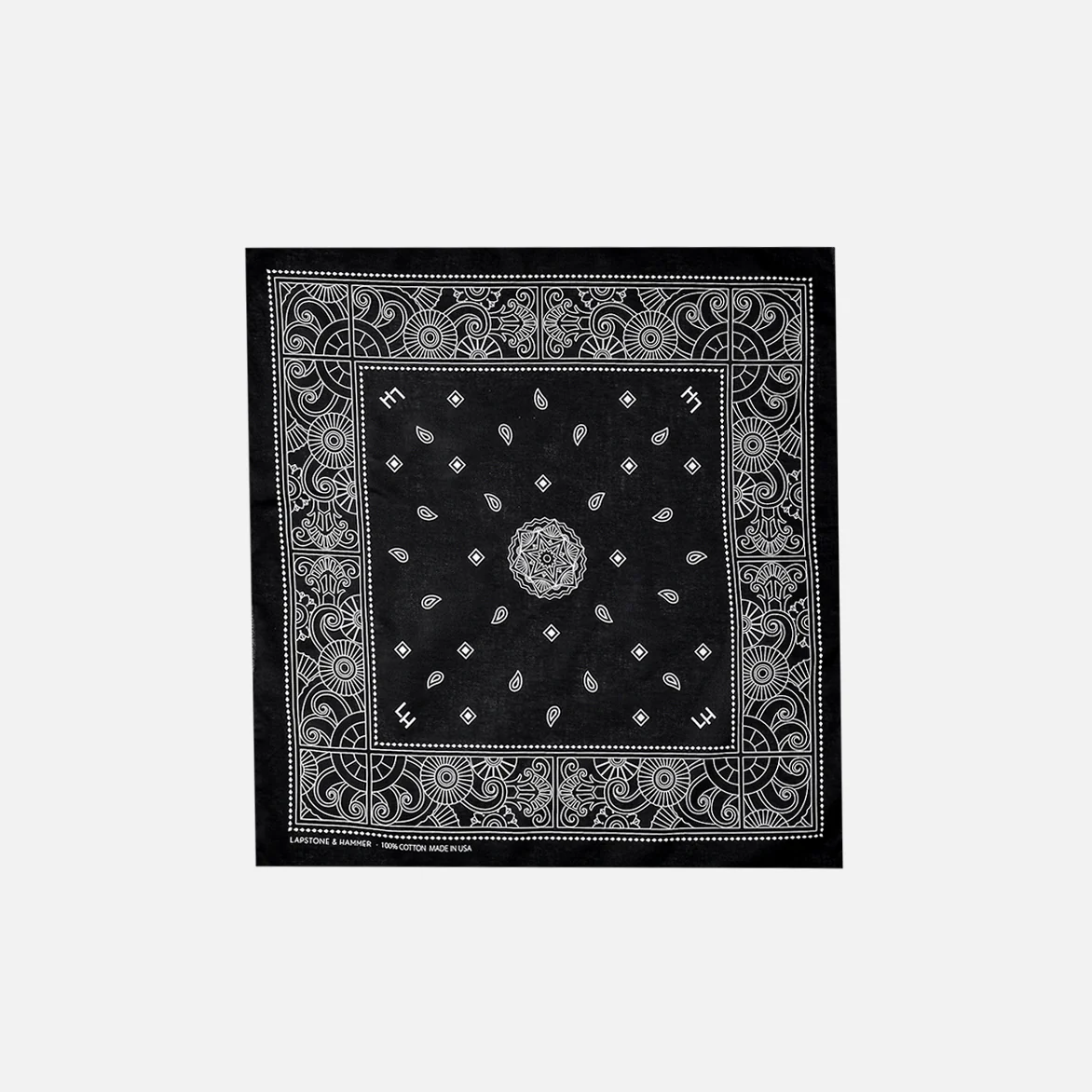 LAPSTONE MEDALLION DECO BANDANA - BLACK