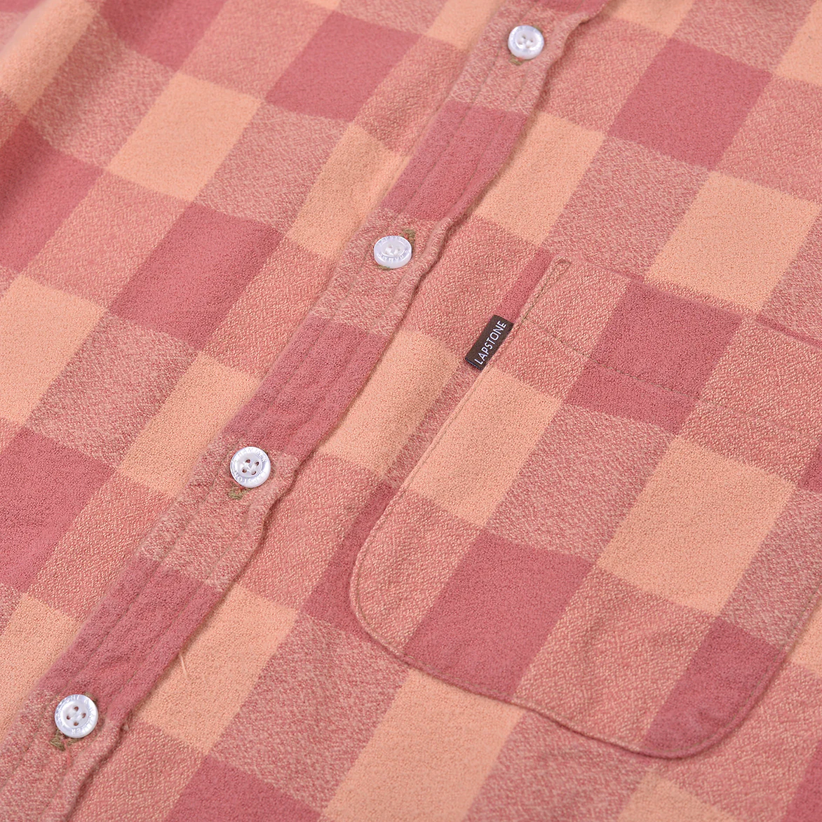VINTAGE WASH BUFFALO CHECK FLANNEL - RUST - Image 3