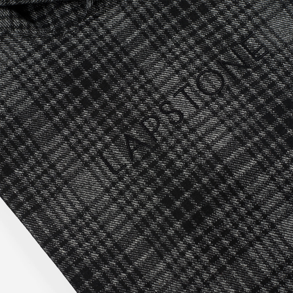 WOOL SIGNATURE HOODIE - BLACK PLAID - Image 3