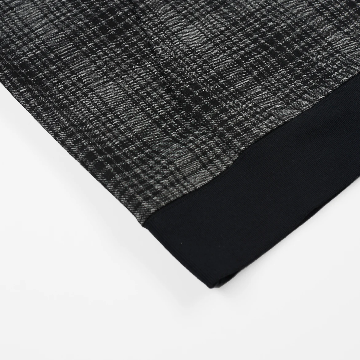 WOOL SIGNATURE HOODIE - BLACK PLAID - Image 4