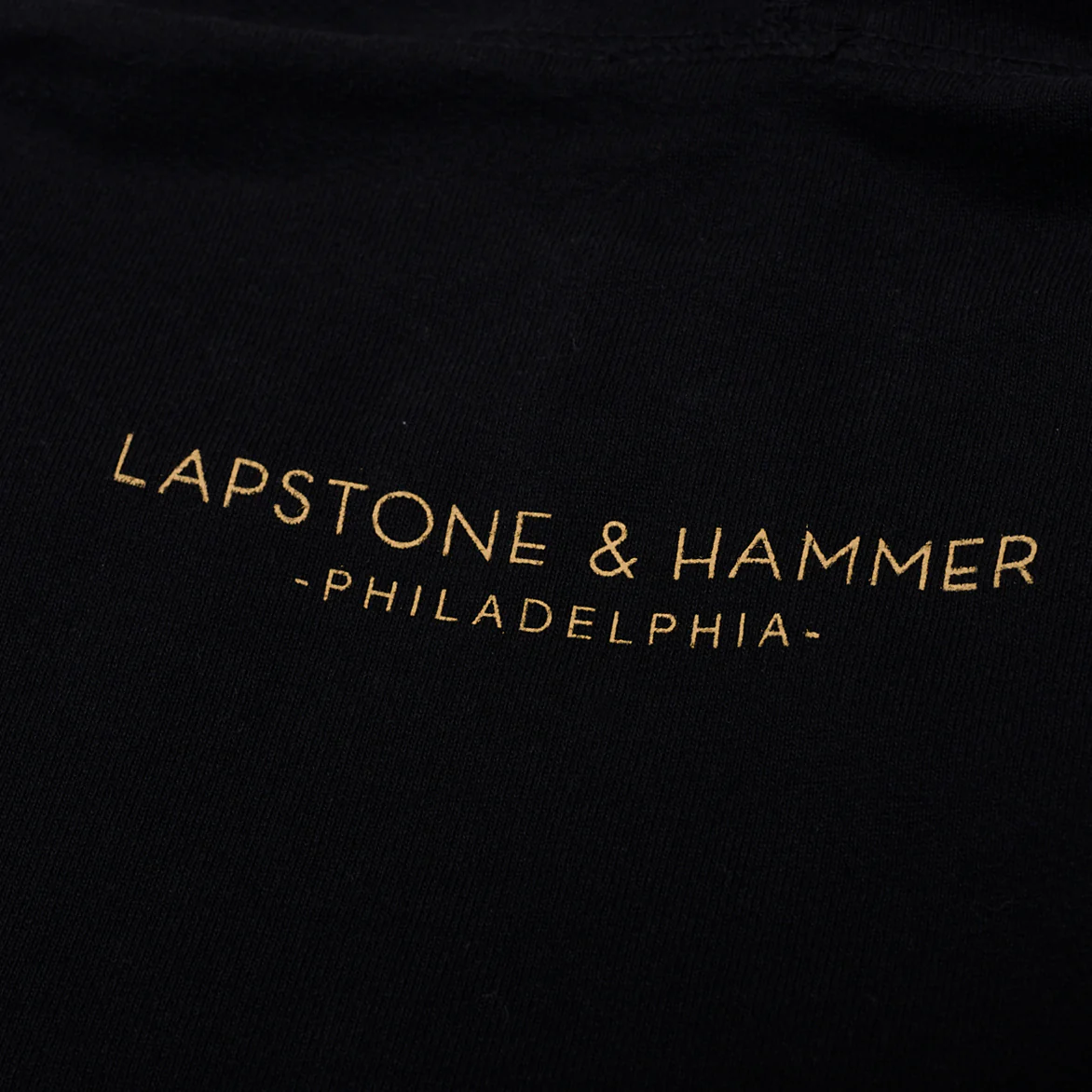 LH FUNDAMENTALS BY STANDARD ISSUE HOODIE - BLACK / TAN - Image 4