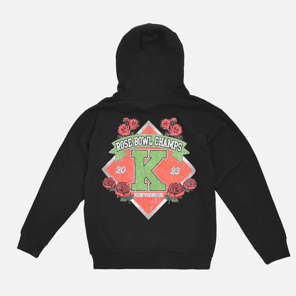 KONFVSEDROSE FOR LAPSTONE "ROSE BOWL" HOODIE - BLACK - Image 2