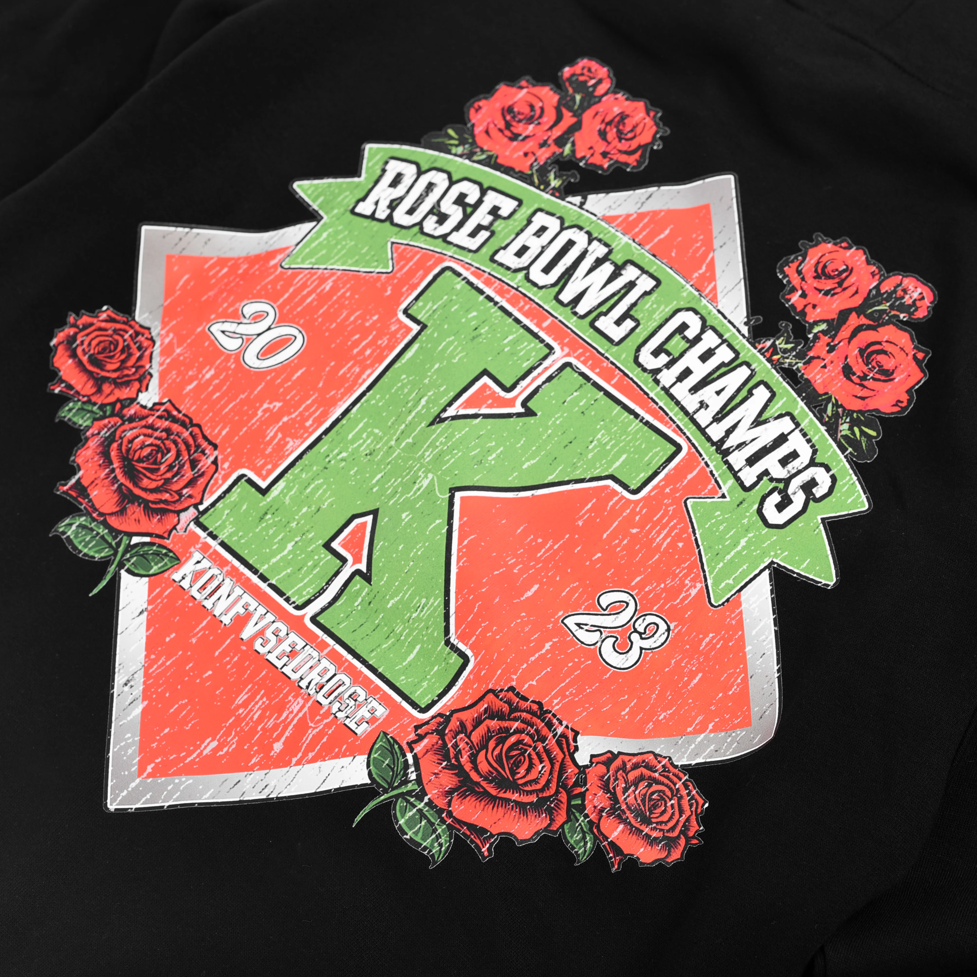 KONFVSEDROSE FOR LAPSTONE "ROSE BOWL" HOODIE - BLACK - Image 3