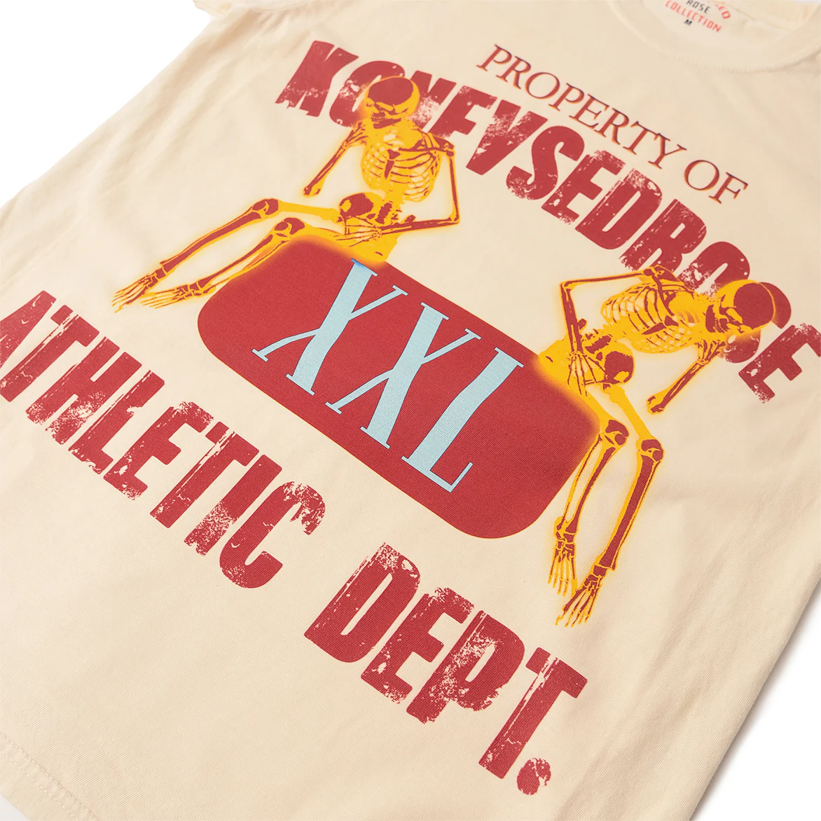 KONFVSEDROSE FOR LAPSTONE "ATHLETIC DEPT" TEE - IVORY - Image 2