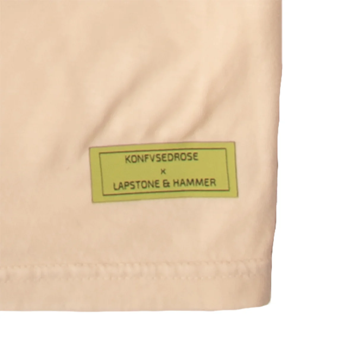 KONFVSEDROSE FOR LAPSTONE "ATHLETIC DEPT" TEE - IVORY - Image 3