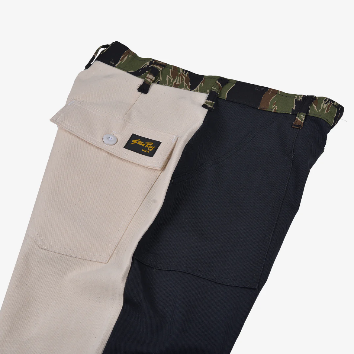 RECONSTRUCT TAPER FATIGUE PANT - NAVY / WOODLAND (2) - Image 5