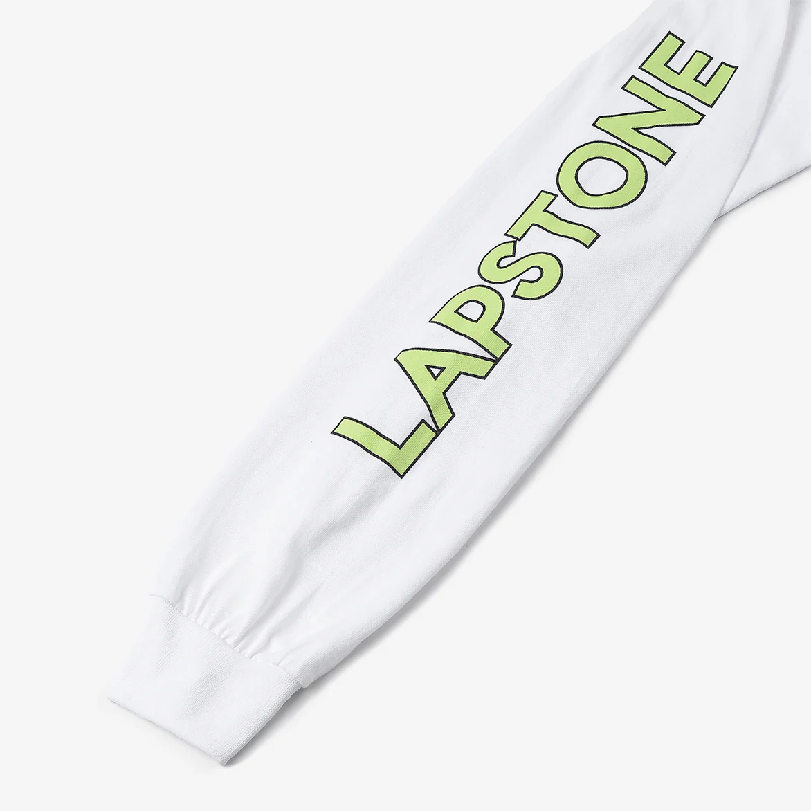 LAPSTONE DECO L/S TEE - WHITE / NEON - Image 5