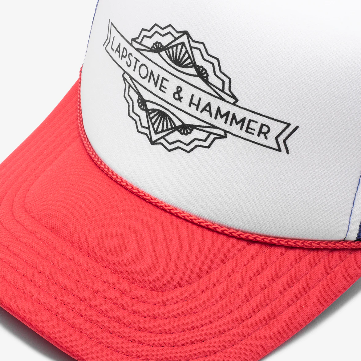 LAPSTONE TRUCKER HAT - ROYAL / RED - Image 3