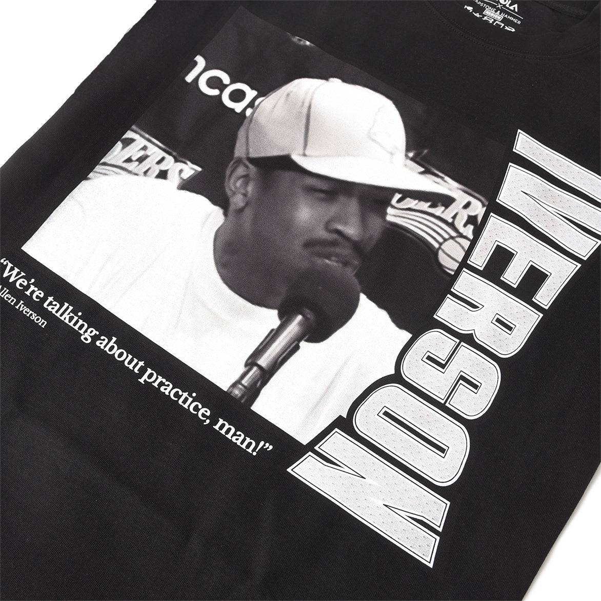 LAPSTONE X VIOLA X IVERSON "PRACTICE" TEE - BLACK - Image 3
