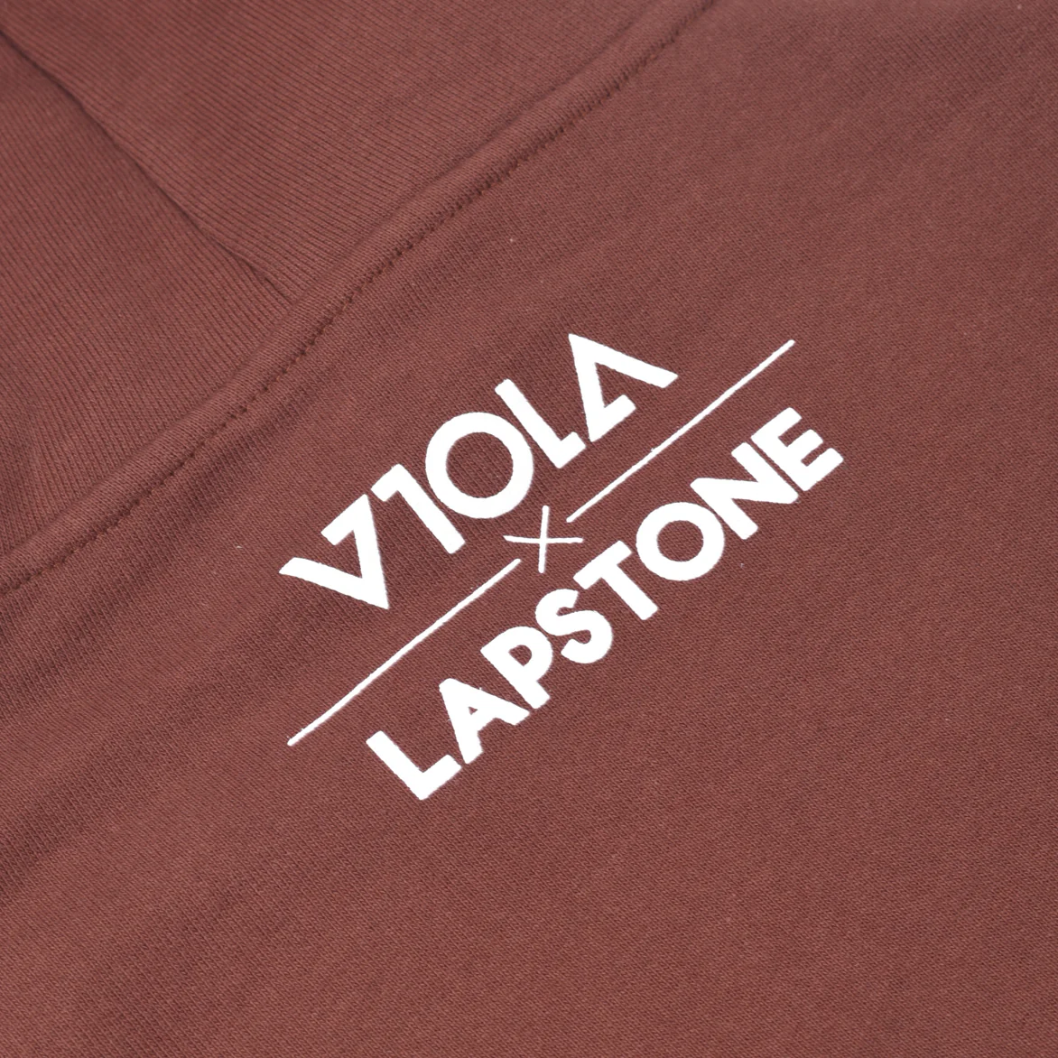 LAPSTONE X VIOLA X IVERSON "SPLIT FACE" HOODIE - BROWN - Image 4