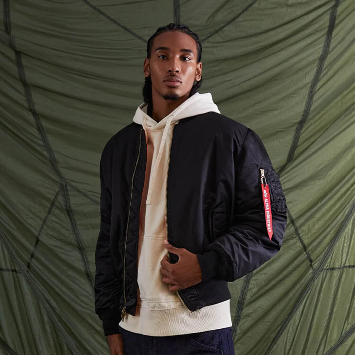 MA-1 BOMBER JACKET (HERITAGE) - BLACK - Image 5