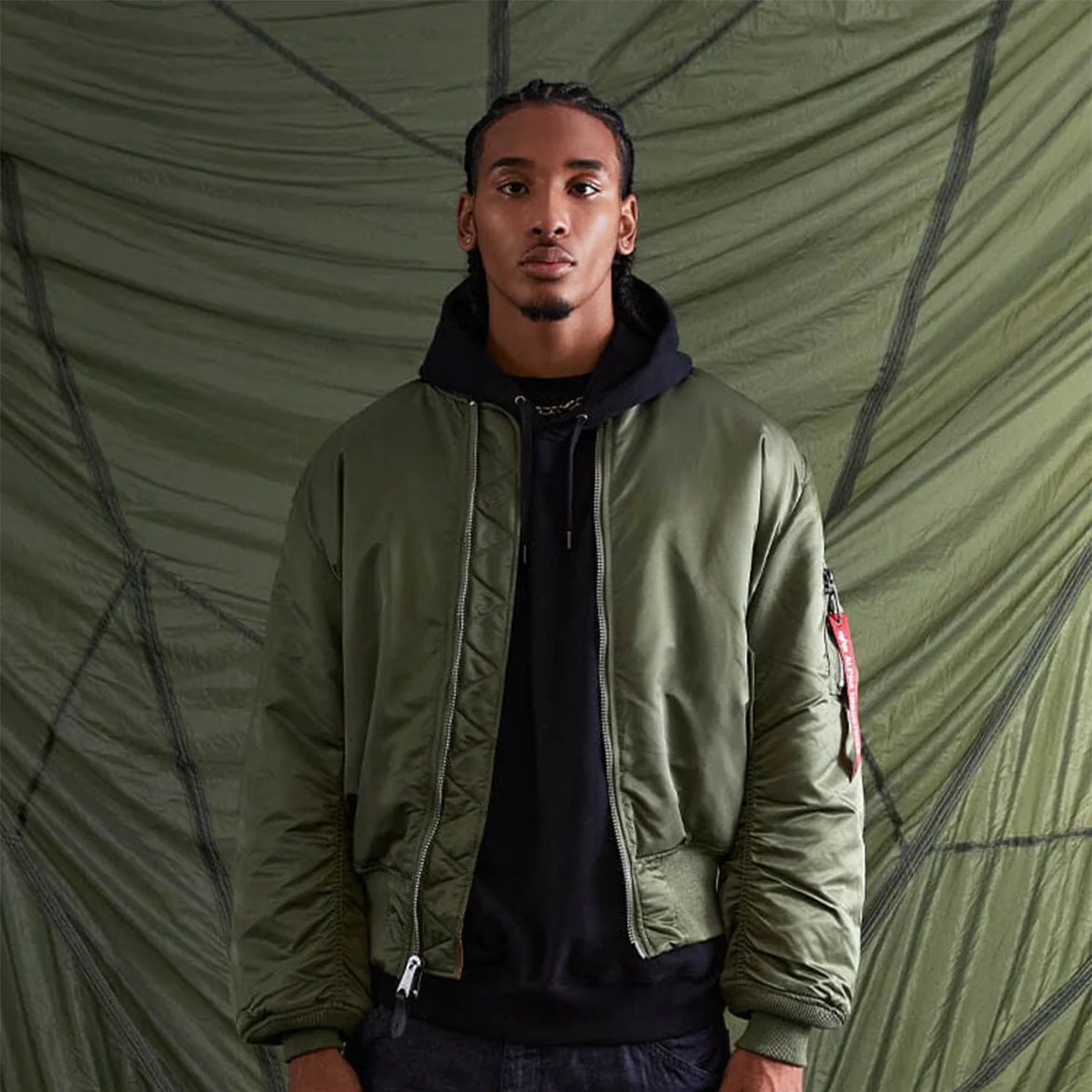 MA-1 BOMBER JACKET (HERITAGE) - SAGE GREEN - Image 6
