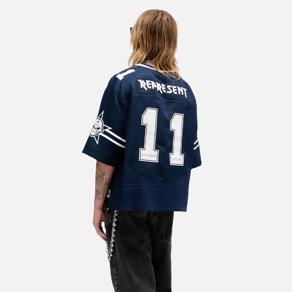IRON MAIDEN X REPRESENT ANNIVERSARY JERSEY - NAVY - Image 3
