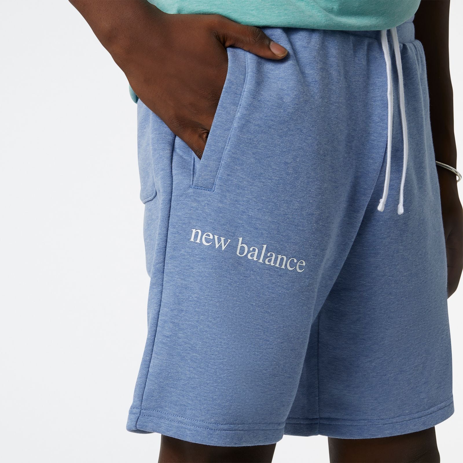 NB Essentials New Balance Fleece Short - Navy heather - Image 4